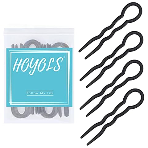 Hoyols 12 pcs French Style Hair Pins Cover