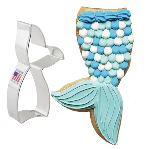 Ann Clark Cookie Cutters Mermaid and Whale Tail Cookie Cutter, 4.25
