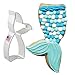 Mermaid and Whale Tail Cookie and Fondant Cutter - Ann Clark - 4.4 Inches - US Tin Plated Steel