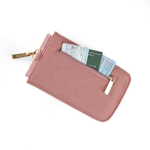 Image of J I ACCESSORIES Velvet Saree Clutch Mobile Pouch Waist Clip Ladies Purse Gift For Women