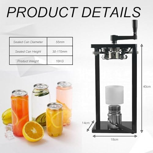 Máquina manual de costura de latas y herramientas de sellado para tanques de 55mm 3