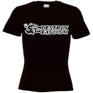 Destroy Fascism Girl T-shirt, zwart
