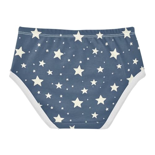 USA Stars Navy Blue Panties Little Girl Toddler Girls Underwear Cotton Flower Briefs Girls Undies 2t2