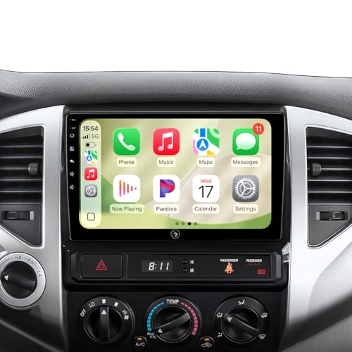 64G Car Radio Stereo for Toyota Tacoma 2005 2006 2007 2008 2009 2010 2011 2012 2013 2014 2015, CarPlay & Android Auto Head Unit, 9" Touchscreen/GPS Navigation/HD Backup Camera/SWC