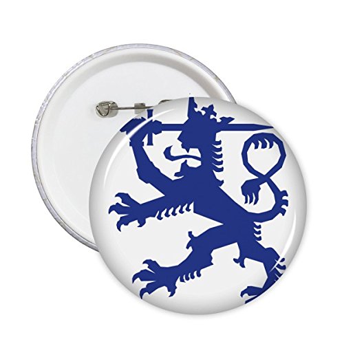 Badge rond Finlande épingle solide pour personnaliser sans abîmer les tissus