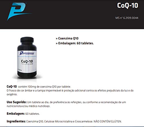 Coenzima Q10 Coq10 100 mg Performance Nutrition 60 Tab Kit 6 Und