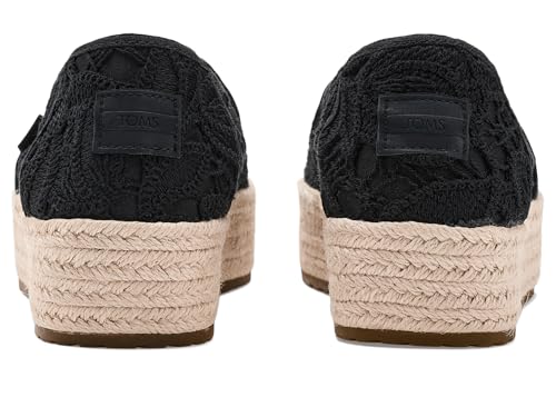 Image of TOMS Women's Valencia Platform Espadrille, Textile Upper, OrthoLite Insole