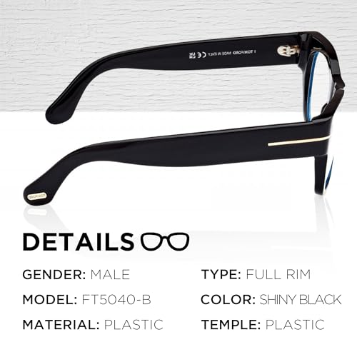 Image of Tom Ford FT5040-B Square Shape Eyeglass Frame With Luxury Eyewear Kit