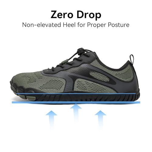 Image of HOBIBEAR Barefoot Shoes for Women Men Wide Toe Box Zero Drop Cross-Training Minimalist Unisex