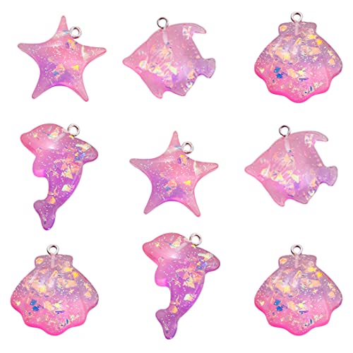 Koonafy 10 pcs Breloques Charms Pendentifs Cover