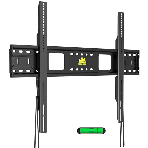 FORGING MOUNT Heavy Duty Fixed TV Wall Mount Holds up to 275Lbs for 55-120 inch TVs 3-Stud Low Profile TV Mount Ultra Slim Universal Bracket Fits 16'/18'/24' Studs MAX VESA 900x600mm- Easy DIY Install