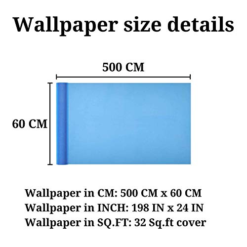 Image of Jaamso Royals Orange Plain matt Wallpaper - Self Adhesive, Water Proof, Peel and Stick Sticker (60 CMx 50 CM0 CM, Orange)