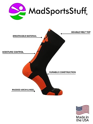 MadSportsStuff Wild Paws Crew Socks for Football Volleyball Basketball Boys Girls Men Women Youth Adult3
