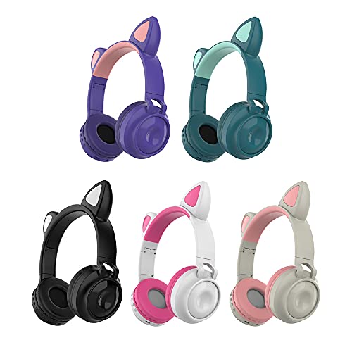 lifcasual ZW-028 Fone de ouvido BT sem fio Cat Ear Lighting Dobrável portátil estéreo esportes jogos