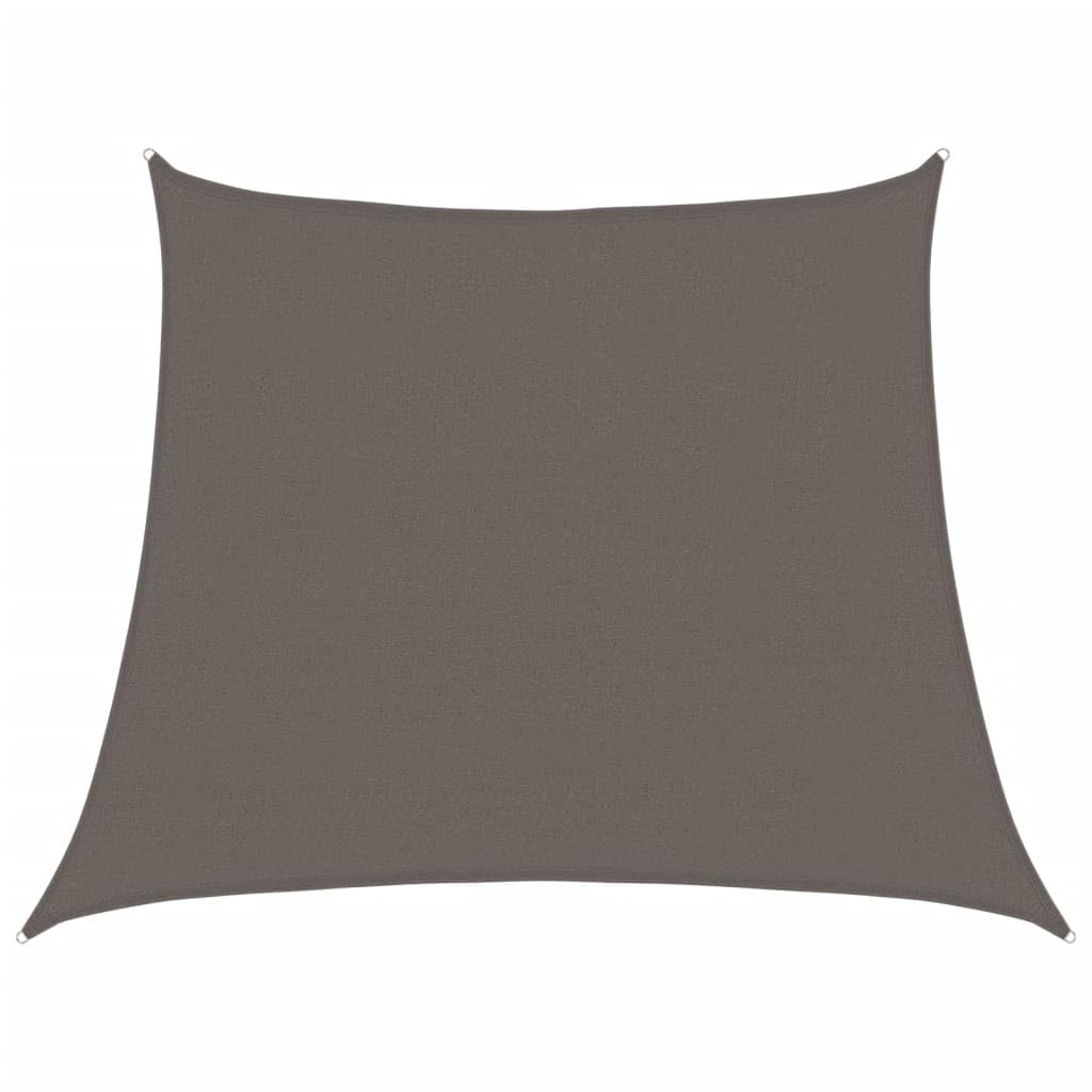 Voile d'ombrage HDPE 160g/m² anthracite rectangulaire pour se protéger du soleil sur la terrasse