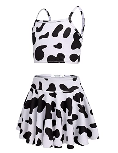 Image of Arshiner Girls 3 Piece Swimsuit for Teen Girl Tankini Swimsuits Bathing Suit Beach Bikini Swimwear with Skirt