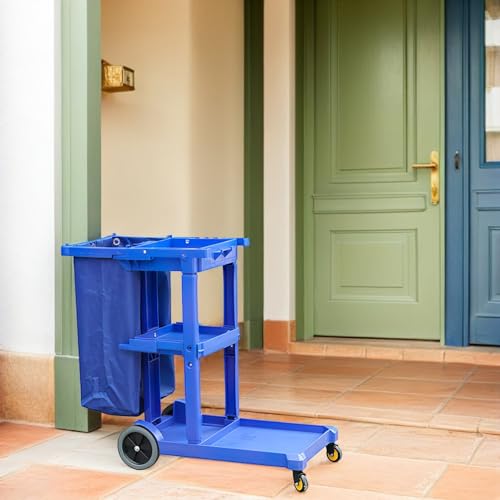 Bolsa para carrito de basura de gran capacidad compatible con carros de servicio 6