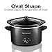 Hamilton Beach 3-Quart Slow Cooker With Dishwasher-Safe Crock & Lid, Matte Black (33231)