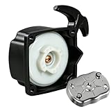 40-5 Lanceur de Démarreur à Tirage + Pull Panel pour Débroussailleuse et Tondeuse à Gazon, Pièce de Remplacement Robuste en Nylon et Alliage d'Aluminium