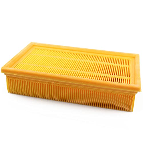 PakTrade Filtro Plisado Plano Apto para Aspiradora Kärcher NT 35/1 Ap, Ap Te, Tact, Tact Te, Tact Te M, I, Eco - NT35/1 | Filtro para Aspiradoras en Seco y Húmedo - Filtro Lamellar