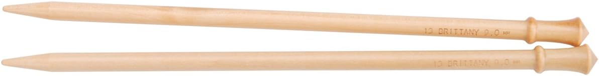 Brittany SP1013 Single Pt. Knitting Needles 10" -Size 13/9mm