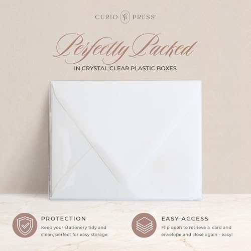 Curio Press Personalized Stationery Circle Monogrammed Initial Notecards With Envelopes thumb #7