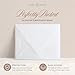 Curio Press Personalized Stationery Set, Custom Note Cards with Name & Monogram, Personalized Thank You Cards with Envelopes, Personalized Note Cards Handmade Stationery Cards - Outline Mono Flat