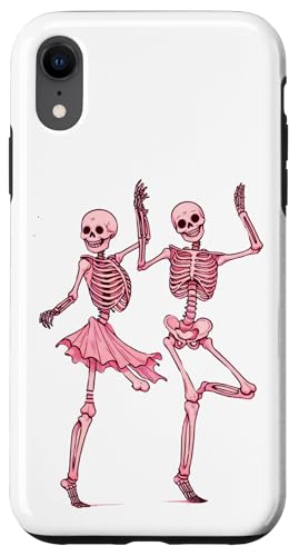 Custodia per iPhone XR Rosa Danza Scheletri Danza Giorno Di Morti Halloween Donne