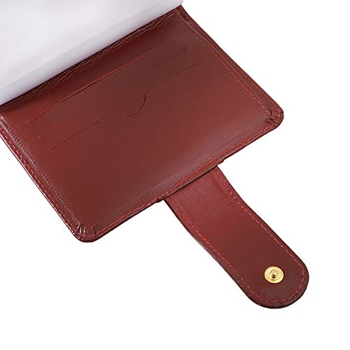 Carteira Feminina Couro Legítimo Porta Documentos 236 (Vermelho)