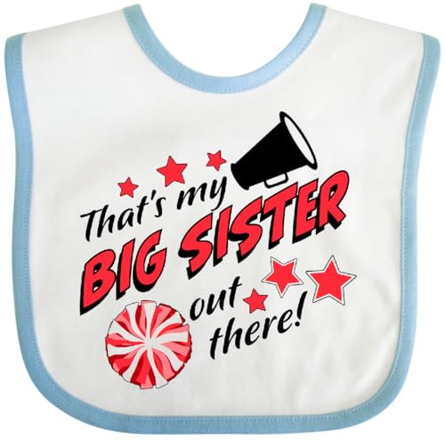 inktastic Thats My Big Sister Out There-Cheerleading Baby Bib