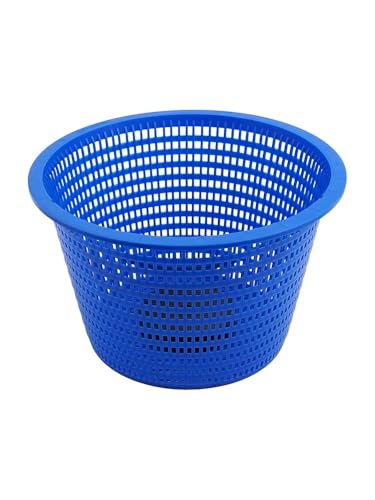 Lawnoval Cesta de repuesto para skimmer SP1070 y SP1082, parte inferior pesada y mango bloqueable, para Hayward, para bombas de piscina Pentair, Aladdin y Swimquip, blanco y azul para L azul