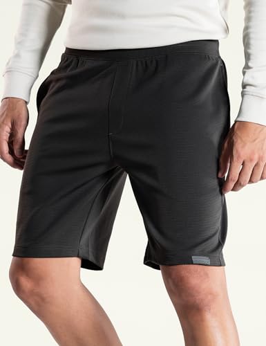 Image of DaMENSCH Textured Shorts, Microfiber Running Shorts for Men, Quick Dry Gym Shorts Mens Workout, Hidden Pocket with Zipper Sports Shorts for Man