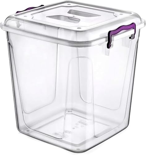 40L 20L 13L 11L 10L 8.5L 6.5L 5L 3.8L Clear Kitchen Pantry Storage Container Fridge Freezer Dishwasher Microwave Safe Food Storage Box Organizer Meal Carrier (20 Litre)