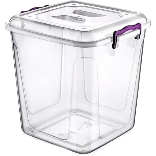 40L 20L 13L 11L 10L 8.5L 6.5L 5L 3.8L Clear Kitchen Pantry Storage Container Fridge Freezer Dishwasher Microwave Safe Food Storage Box Organizer Meal Carrier (20 Litre)
