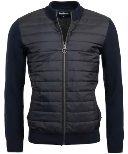 Barbour Mens Mixed Media Quilted Quilted Coat Navy XL3