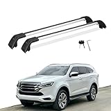 Roof Rack Cross Bars Fit for Isuzu MU-X MUX 2021-2025 Aluminum Crossbars Cargo Carrier 2PCS Silver & Black