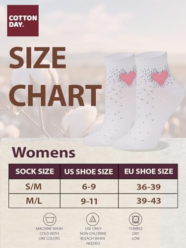 Image of COTTON DAY Women's Soft Combed Cotton Socks Seamless Toe Black White Navy