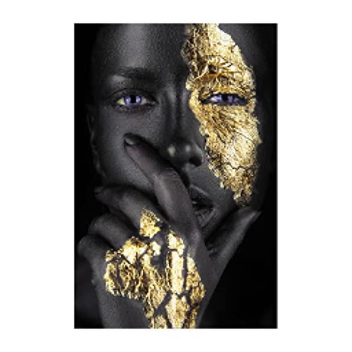 Art africain noir et or pour une décoration intérieure inspirante et pleine de caractère