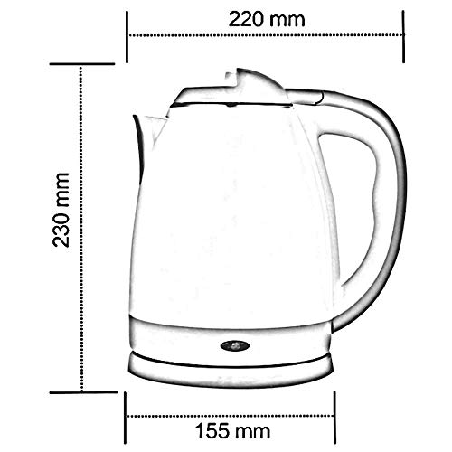 Tetera eléctrica portátil de acero inoxidable pequeña miniatura 3
