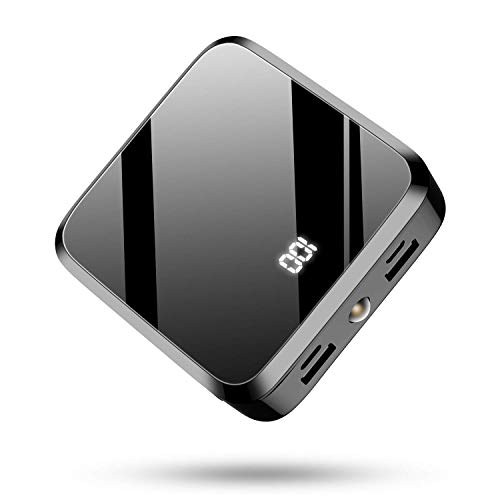 モバイルバッテリー 20000mAh 大容量PSE認証 LCD残量表示 鏡面仕上げデザイン 急速携帯充電器 2USB出力ポート&2入力ポート携帯充電器 Android/その他のスマホ/タブレット対応