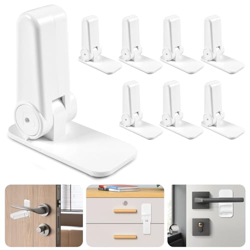 Blocca Maniglia Porta BEARTOP – Sicurezza Bambini Senza Trapano – Molla Robusta E Nastro 3M Super Forte – Garanzia 3 Anni – Antiapertura Per Porte E Finestre
