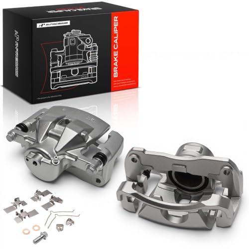 Image of A-Premium Front Disc Brake Caliper Assembly with Bracket Compatible with Toyota and Lexus Models - Avalon 2008-2018, Camry 2007-2017, ES350 2007-2011, 2016-2018