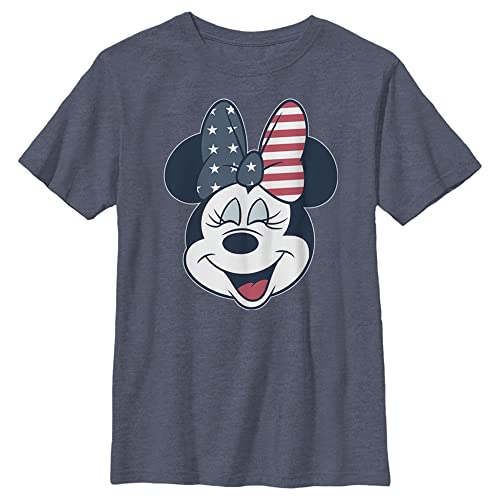 Disney Characters American Bow Boy's Heather Crew Tee