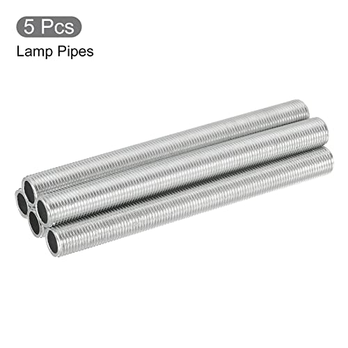 Image of MECCANIXITY 3.9 inch Lamp Pipe Kit with Lock Nuts Washers 1 /8IP Thread Fasteners Assortment for Chandelier Ceiling Light Repair Assembly DIY Hardware, Pack of 35