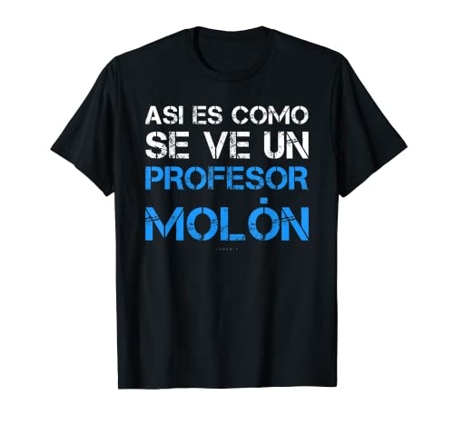 Hombre Camiseta Divertida Profesor Molón Regalo Docente Escuela Camiseta