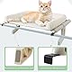 GUUSII HOME Heizungsliege Katzen Katzenliege Balkon Katzenbett für Bettkante Heizung Hängen Liegeplatz Einhängen Bett Hängematte Heizkörper Katze Heizungsliegekatzen 61.5 * 38cm Halten 18kg(Weiß,L)