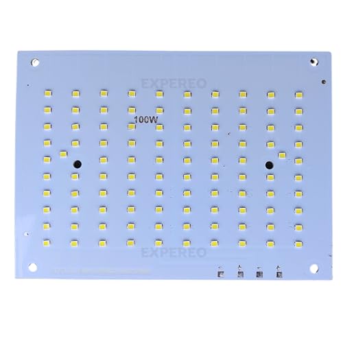 Image of 100 Watt LED MCPCB || High Lumen LED || 140 Lumen Per Watt - Colour: White - 6500 K || Life Span: 50000 Hrs || PCB Size - 166 mm x 120 mm - Pack of 2