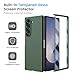 Ruky for Samsung Galaxy Z Fold 6 Case with Built-in Screen Protector, [Not for Z Fold 5] Support Wireless Charging, Hard PC Ultra-Thin Shockproof Full Body Protective Phone Cover for Z Fold 6, Green