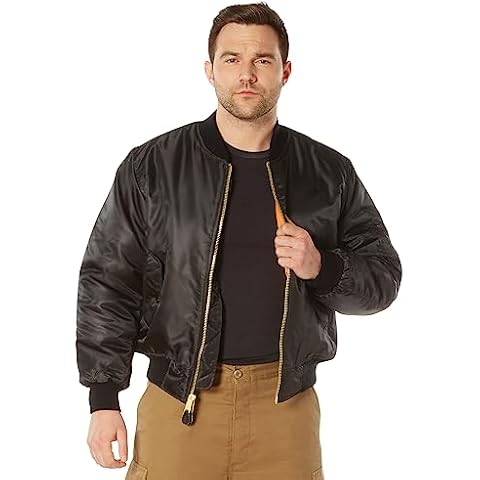 Rothco %Rothco Ma-1 Flight Jacket-Black, Medium Cover