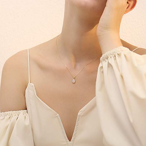Collier Goutte d'eau Femme pendentif simple et polyvalent bijoux tendance